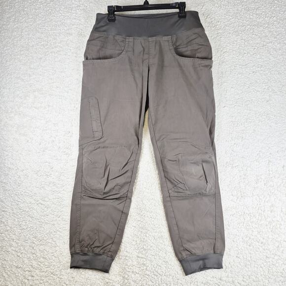 Prana Large Summit Capri Women’s Pants Pockets Cargo Active Yoga Hiking Elastic - Picture 1 of 14